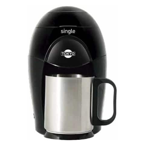 CAFETERA PERSONAL TOKYO SINGLE C/TAZA ACERO INOX INCLUIDA 350W