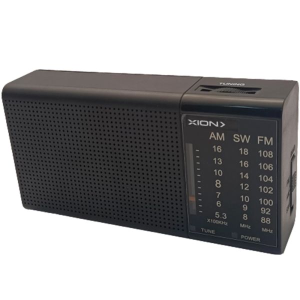 RADIO PORTATIL XION XI-RA12 AM/FM/3.5MM/2 PILAS AA